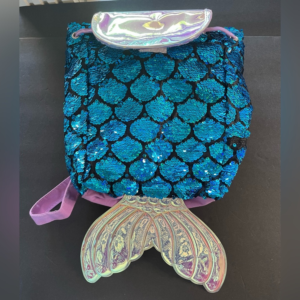Girl's Sequenced Flip Mermaid Backpack
